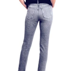 Banana Republic Like New OLX Ultrs High Rise Slim Jeans in Destroyed Grey 6 Tall
